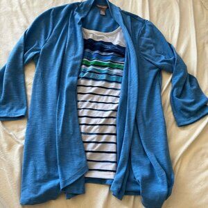 White Stag Blue Open Cardigan size 12/14